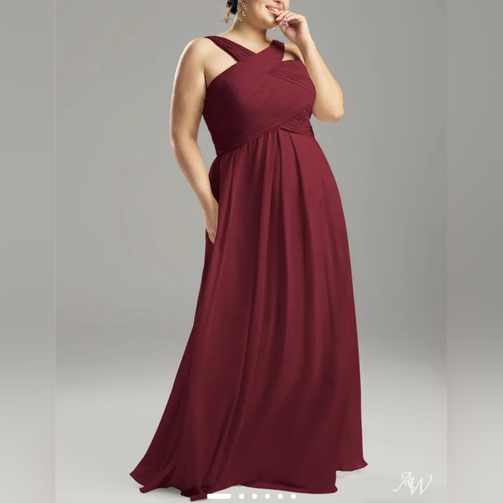 AW Vienna Bridesmaid Prom Formal Special Occasion Wedding Guest Dress, 18, Red